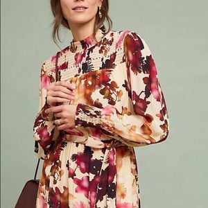 Anthropologie Vineet Bahl silk dress.